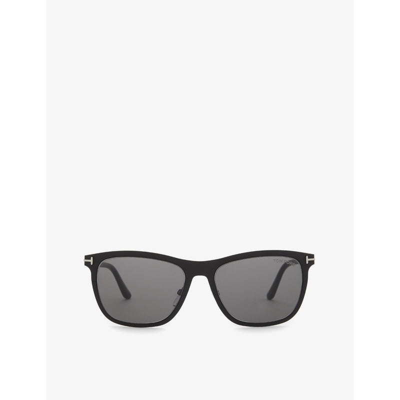 Tom Ford Alasdhair square-frame sunglasses with charcoal lenses, UK version