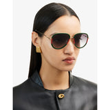 Gucci aviator sunglasses emerald green gradient lenses - British product