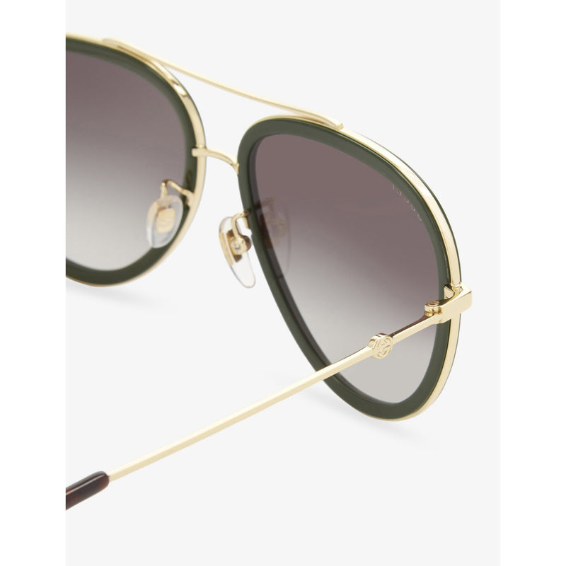 Gucci aviator sunglasses emerald green gradient lenses - British product