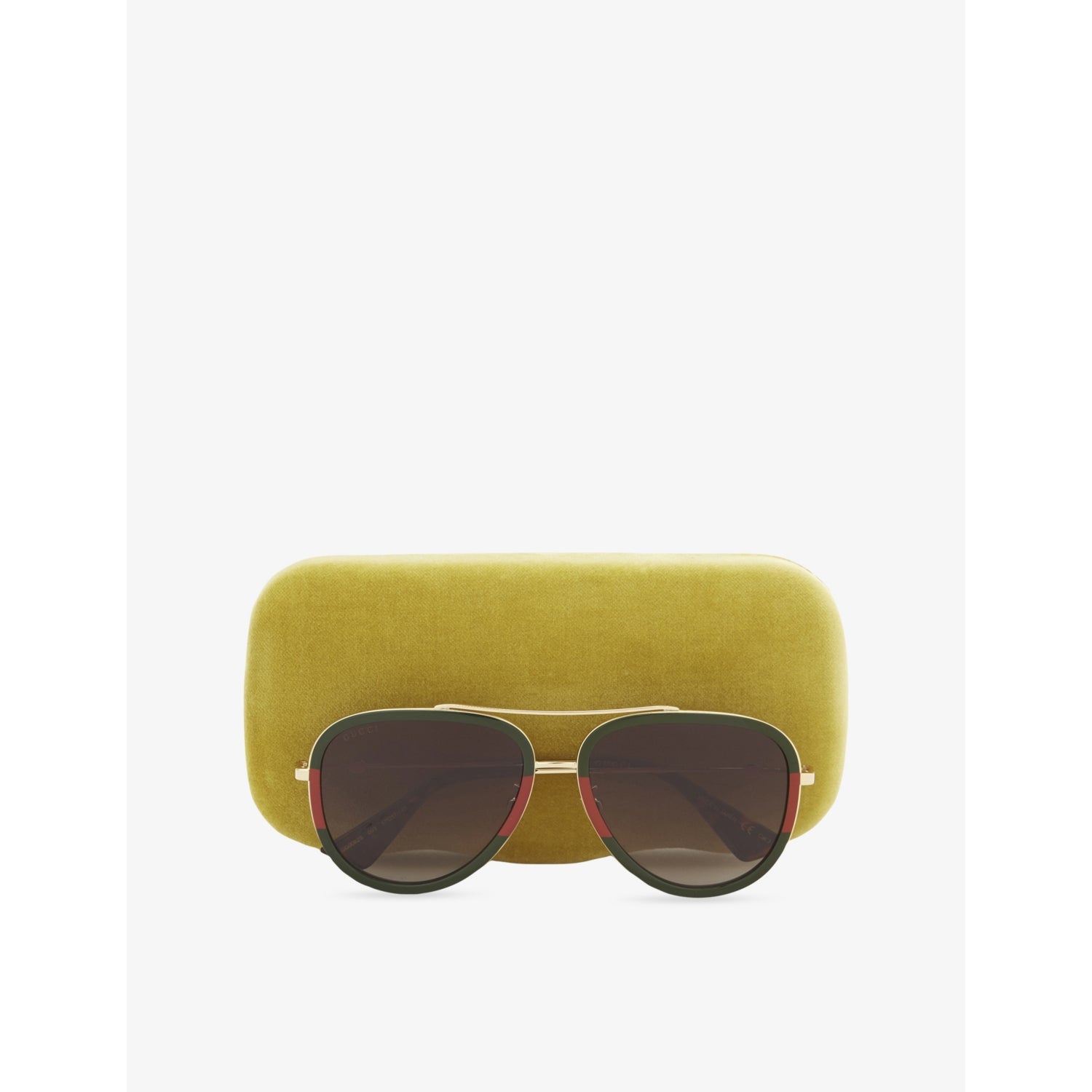 Gucci aviator sunglasses emerald green gradient lenses - British product