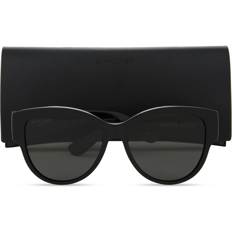Saint Laurent M3 oval-frame sunglasses, imported from the UK