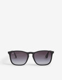 Ray-Ban RB4187 square frame rubber sunglasses 13.5cm (British brand)