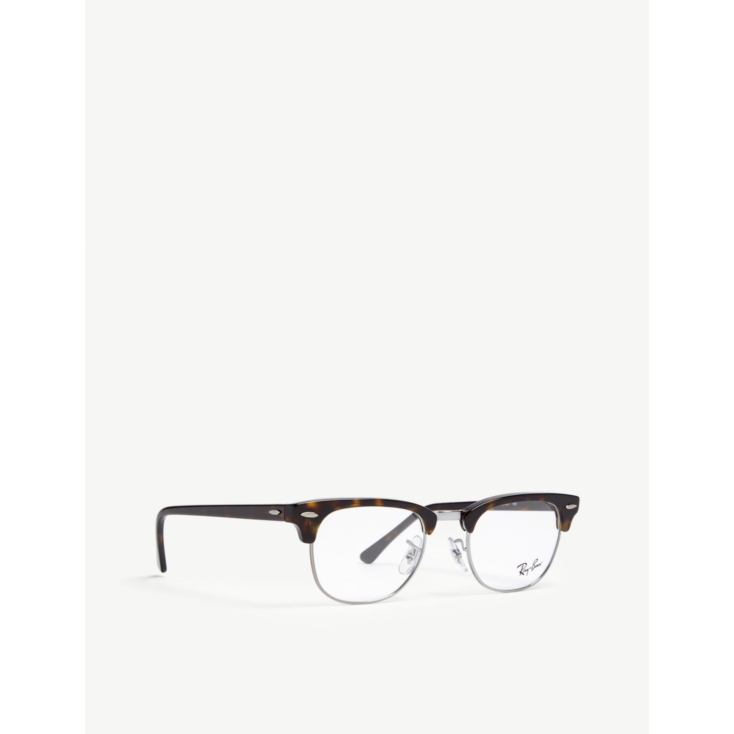 Ray-Ban Clubmaster rectangle glasses with tortoiseshell trims - British product