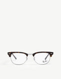Ray-Ban Clubmaster rectangle glasses with tortoiseshell trims - British product