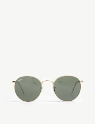 Ray-Ban Clubmaster square-frame sunglasses with Havana print, imported from the UK