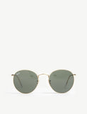 Ray-Ban Clubmaster square-frame sunglasses with Havana print, imported from the UK