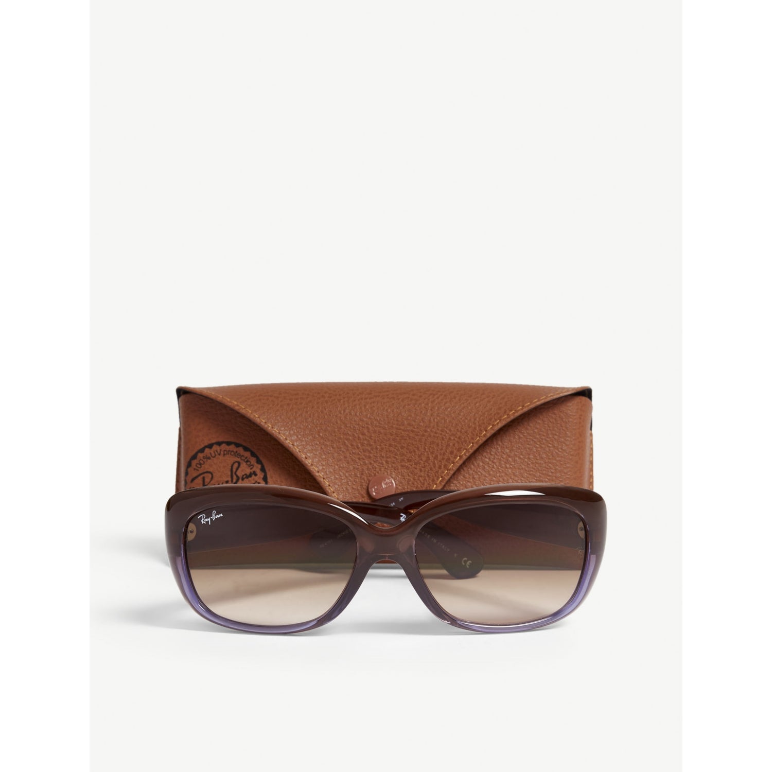 Ray-Ban Jackie Ohh rectangle-frame sunglasses, imported from the UK