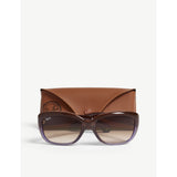 Ray-Ban Jackie Ohh rectangle-frame sunglasses, imported from the UK