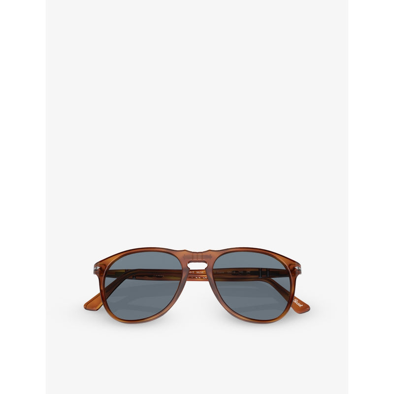 Persol round-frame acetate sunglasses PO0649 54-20, UK version
