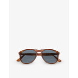 Persol round-frame acetate sunglasses PO0649 54-20, UK version