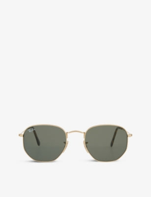 Ray-Ban RB3548 hexagonal-frame sunglasses, UK version