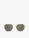 Ray-Ban RB3548 hexagonal-frame sunglasses, UK version