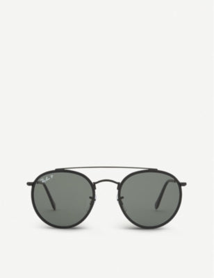 Ray-Ban RB3647 round-frame sunglasses, imported from the UK