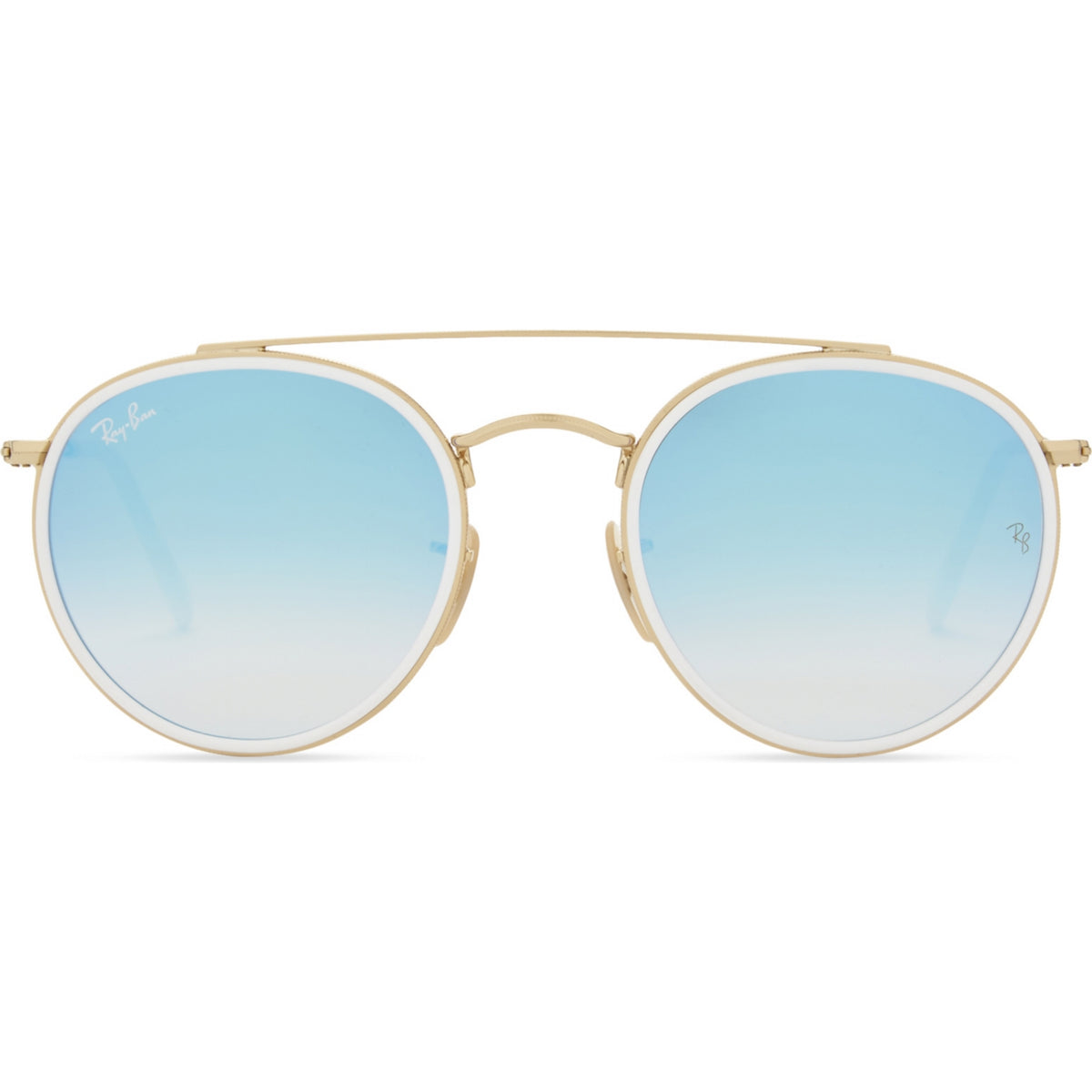 Ray-Ban Rb3647 round-frame sunglasses, imported from the UK