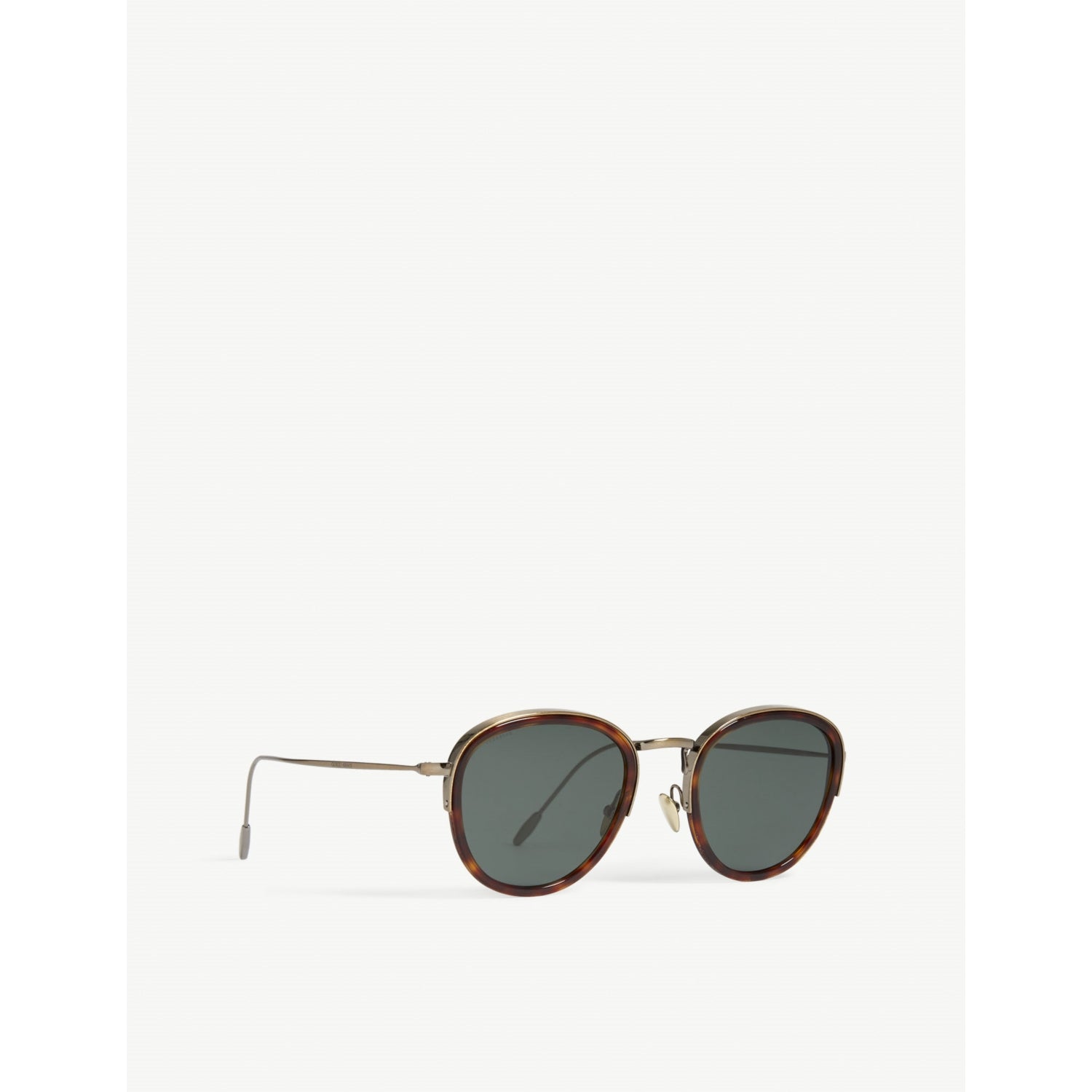 Giorgio Armani AR6068 round-frame sunglasses in Havana print - British product