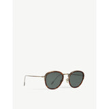 Giorgio Armani AR6068 round-frame sunglasses in Havana print - British product