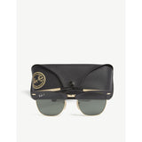Ray-Ban RB3716 square-frame sunglasses with gold-toned metal (British brand)