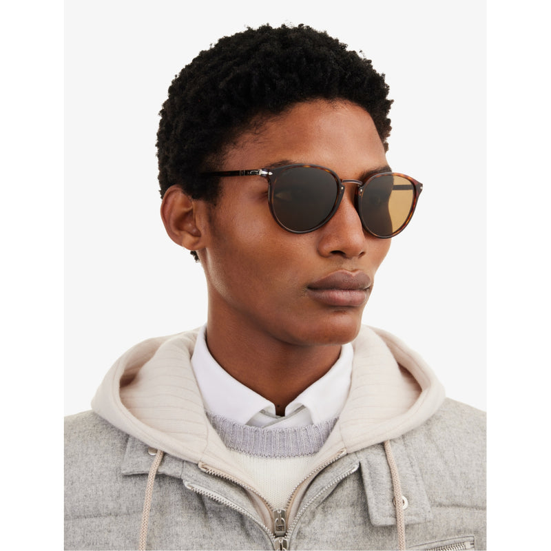 Persol PO3210 Typewriter Edition round sunglasses 14.5cm (British brand)
