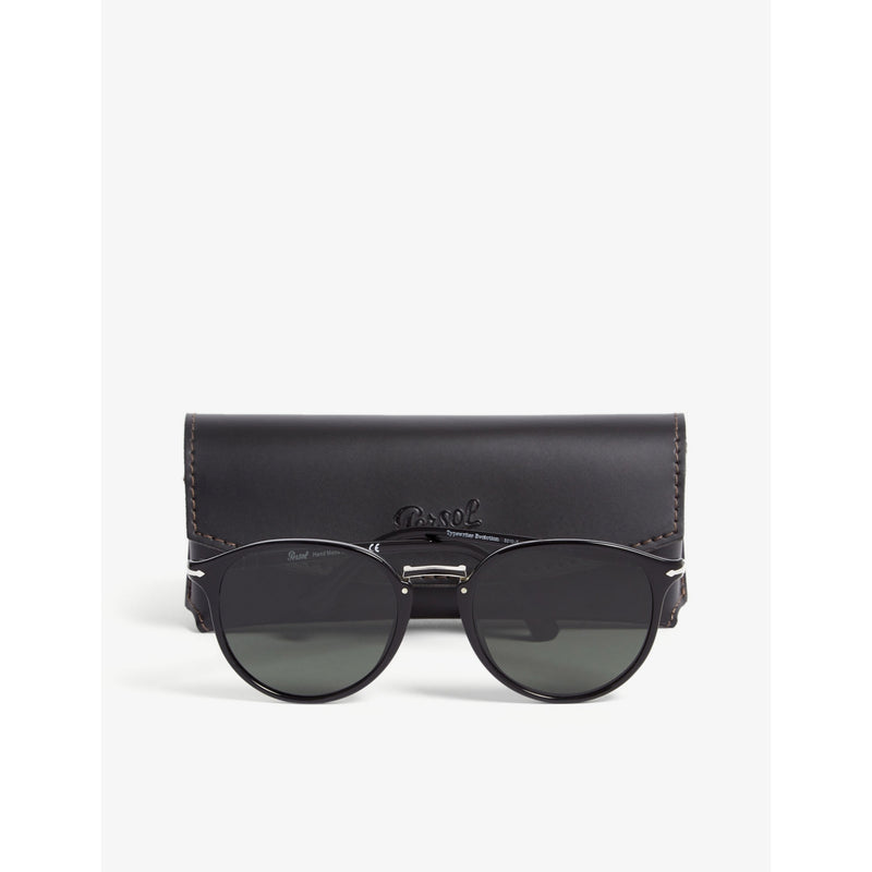 Persol oval-frame sunglasses with tinted lenses (British brand)