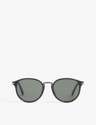 Persol oval-frame sunglasses with tinted lenses (British brand)