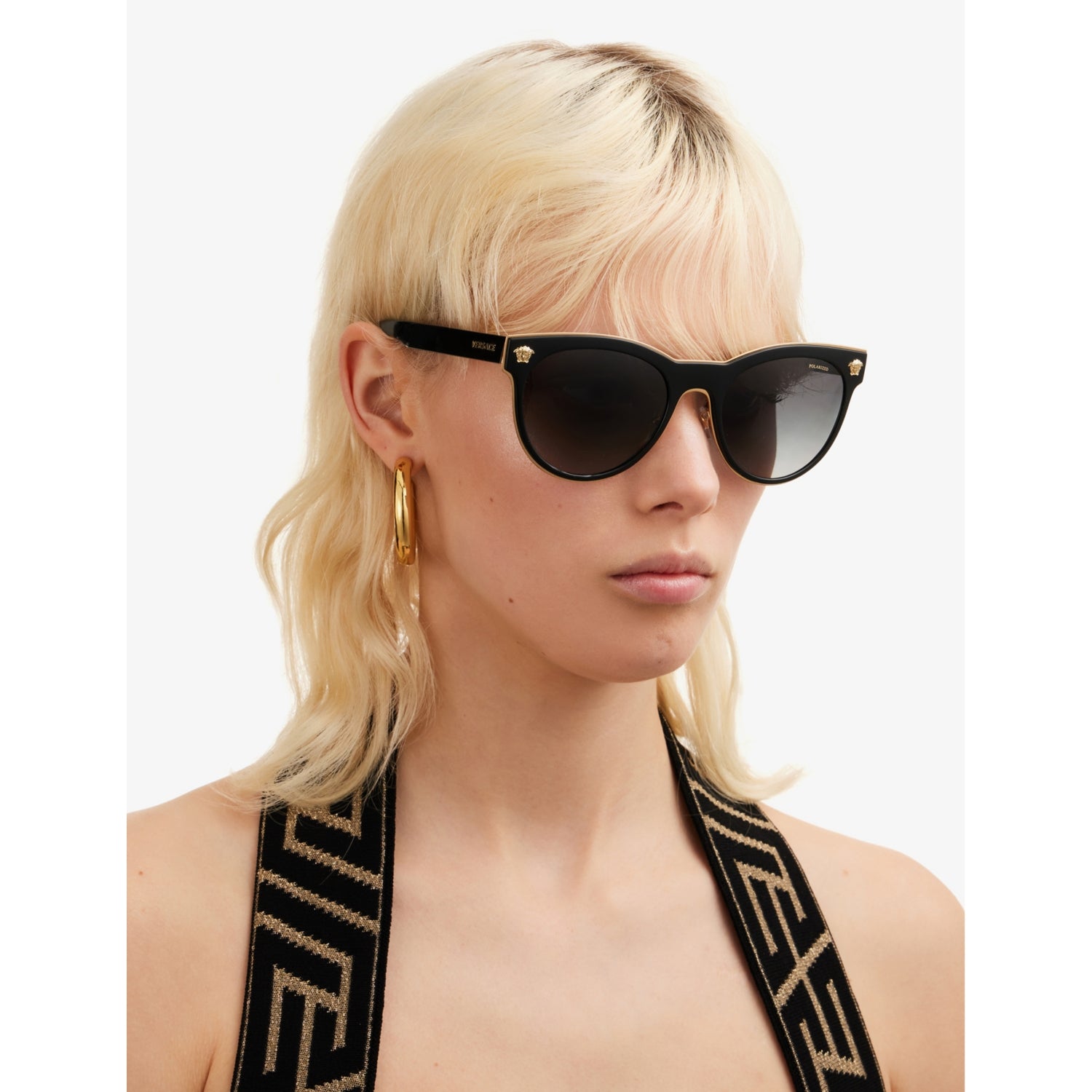 Versace VE2198 metal polarised sunglasses 5.4cm lens, UK version