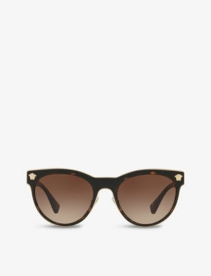 Versace VE2198 phantos-frame metal sunglasses, imported from the UK