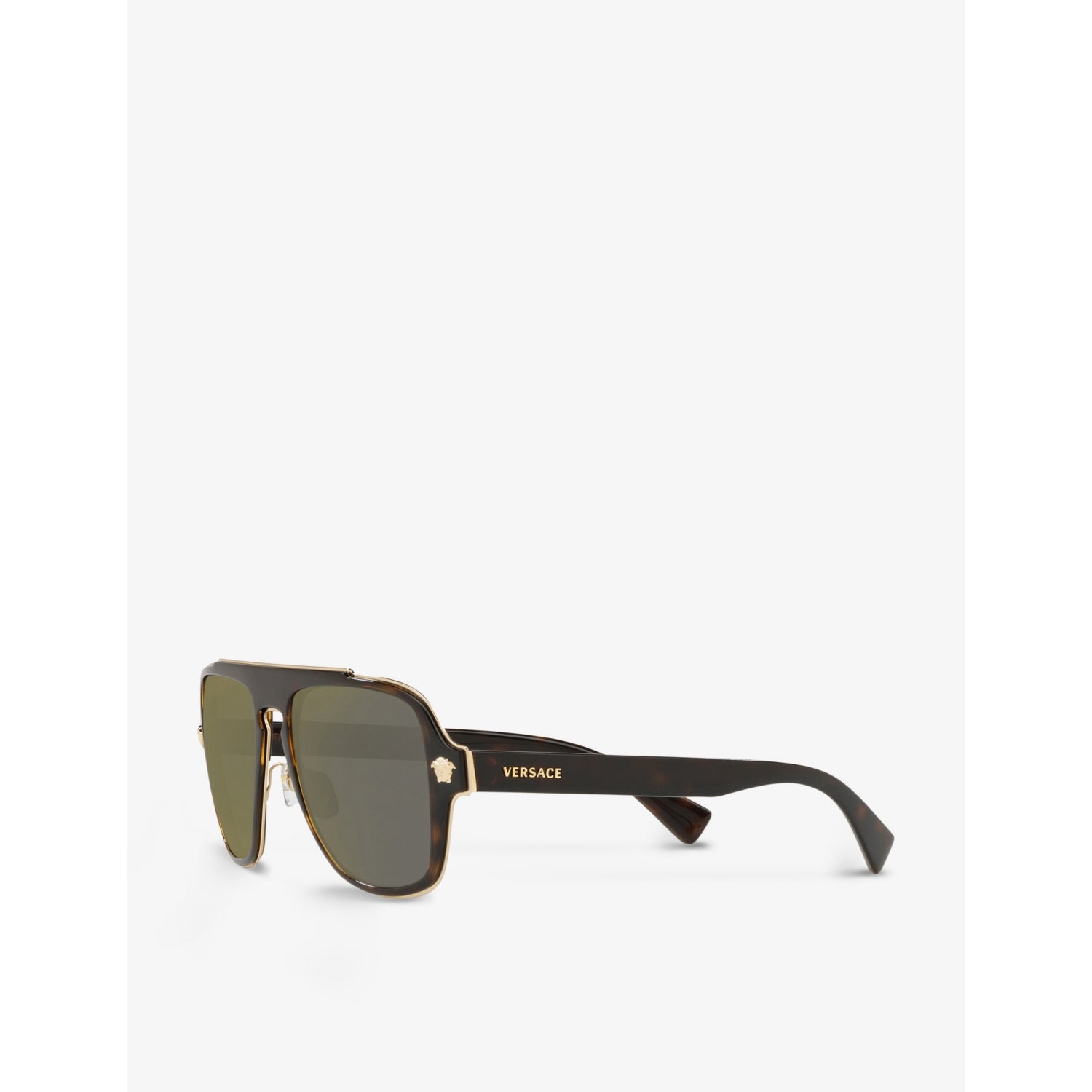 Versace VE2199 metal sunglasses in tortoiseshell with square frame (British brand)