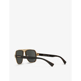 Versace VE2199 metal sunglasses in tortoiseshell with square frame (British brand)