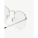 Ray-Ban Phantos half-frame glasses clear lenses (British brand)