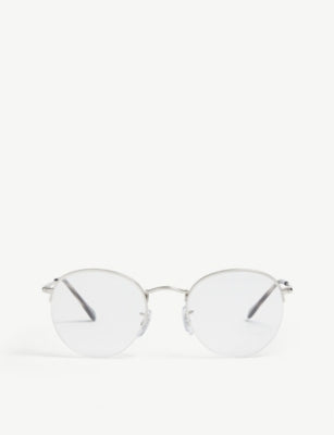 Ray-Ban Phantos half-frame glasses clear lenses (British brand)