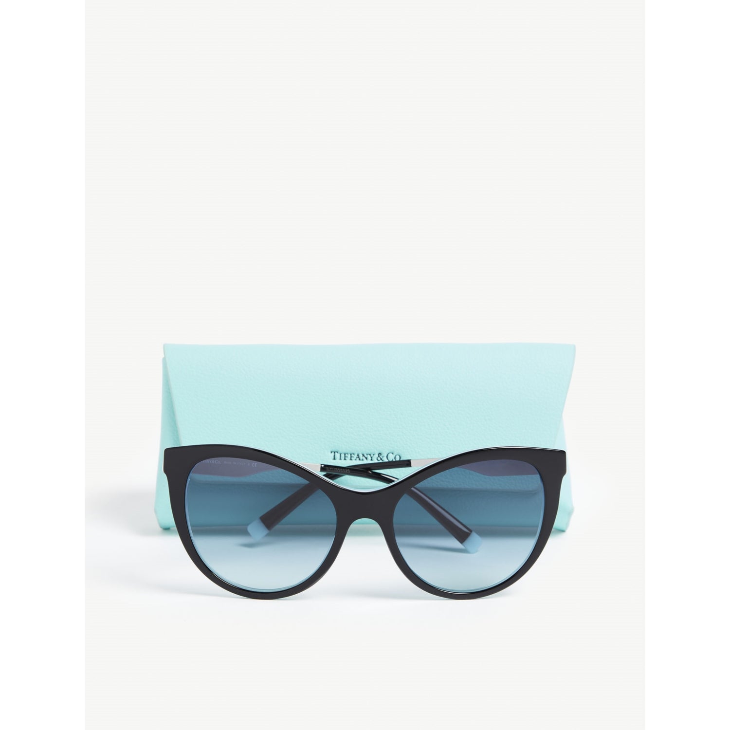 Tiffany & Co cat-eye sunglasses with gradient lenses, imported from the UK