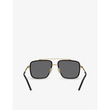 Dolce & Gabbana DG2220 square-frame metal sunglasses (British brand)