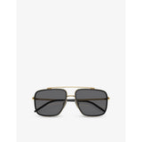 Dolce & Gabbana DG2220 square-frame metal sunglasses (British brand)