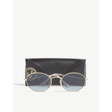 Ray-Ban RB3547 metal oval-frame sunglasses - British product
