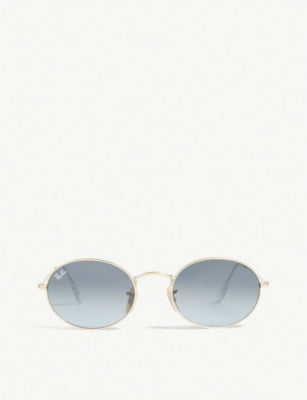 Ray-Ban RB3547 metal oval-frame sunglasses - British product