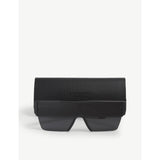 Burberry acetate square-frame sunglasses with dark blue lenses (British brand)