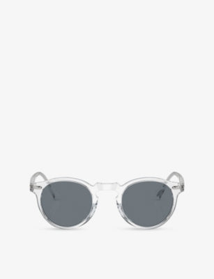 Oliver Peoples Gregory Peck Phantos sunglasses with transparent frame, UK version