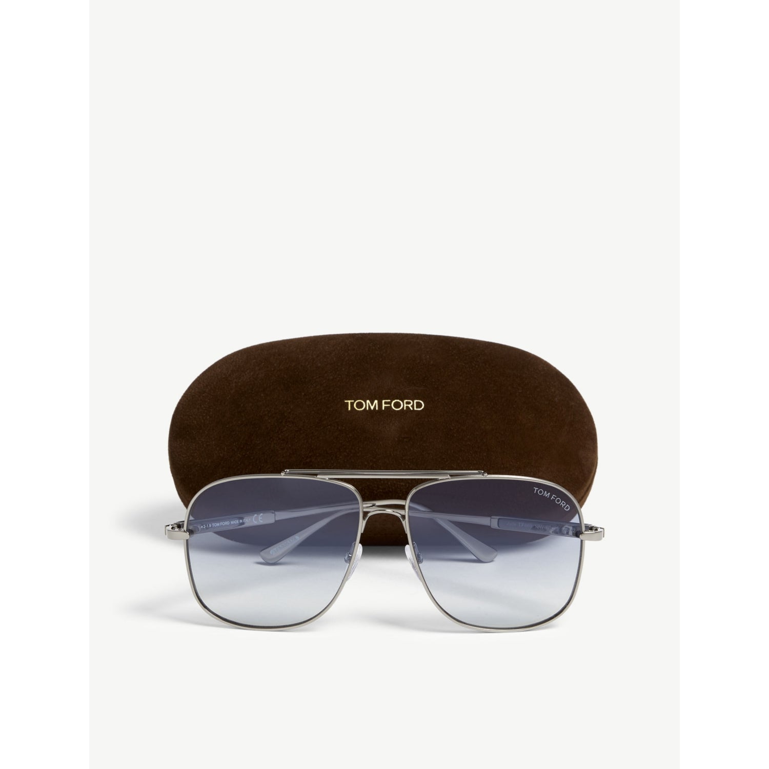 Tom Ford Jude aviator sunglasses with gradient lenses, imported from the UK