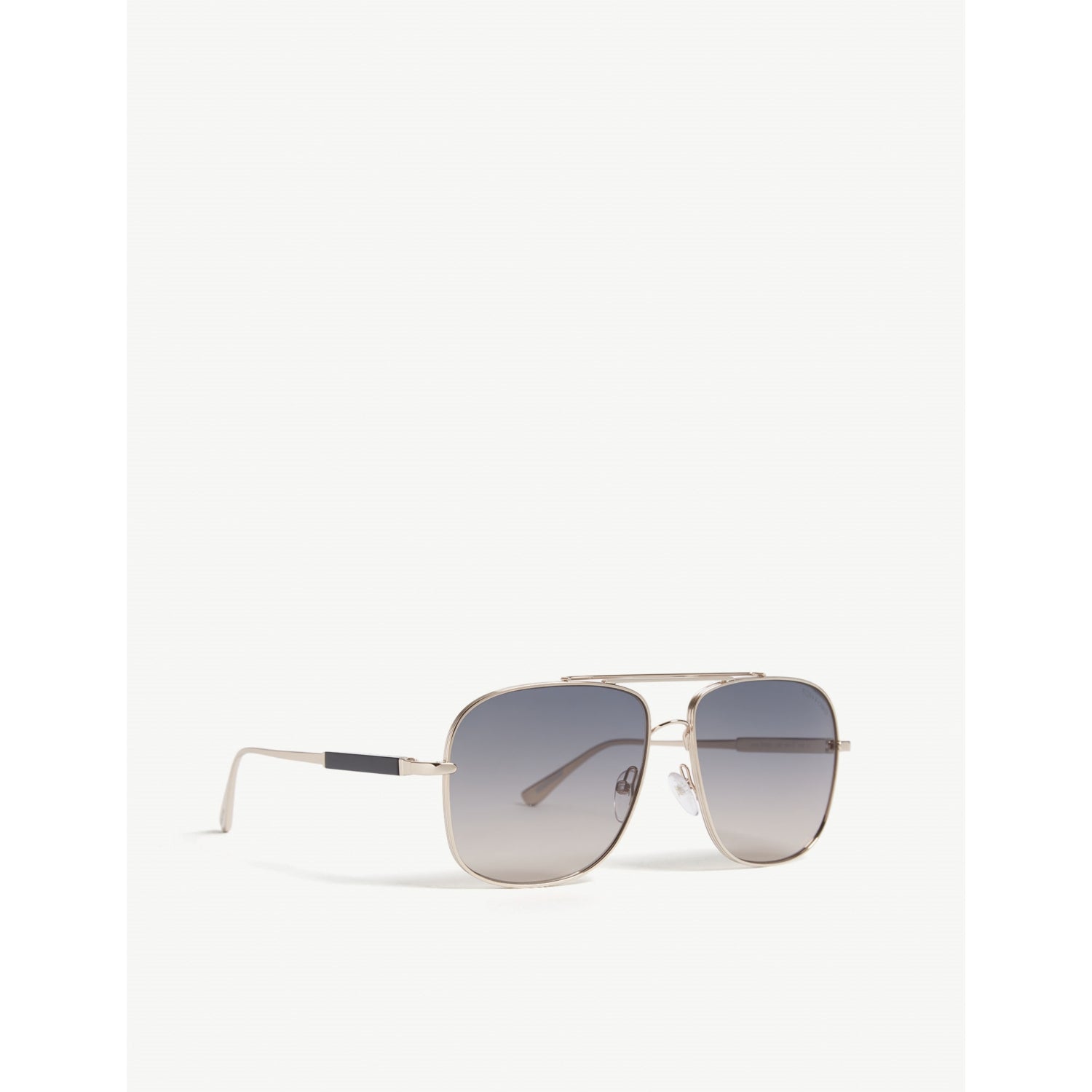 Tom Ford pilot sunglasses with gold frame and gradient lenses (British brand)