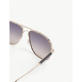 Tom Ford pilot sunglasses with gold frame and gradient lenses (British brand)