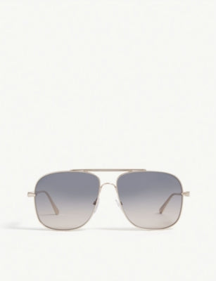 Tom Ford pilot sunglasses with gold frame and gradient lenses (British brand)