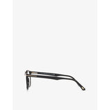Tom Ford FT5557-B round acetate optical glasses with clear lenses (British brand)