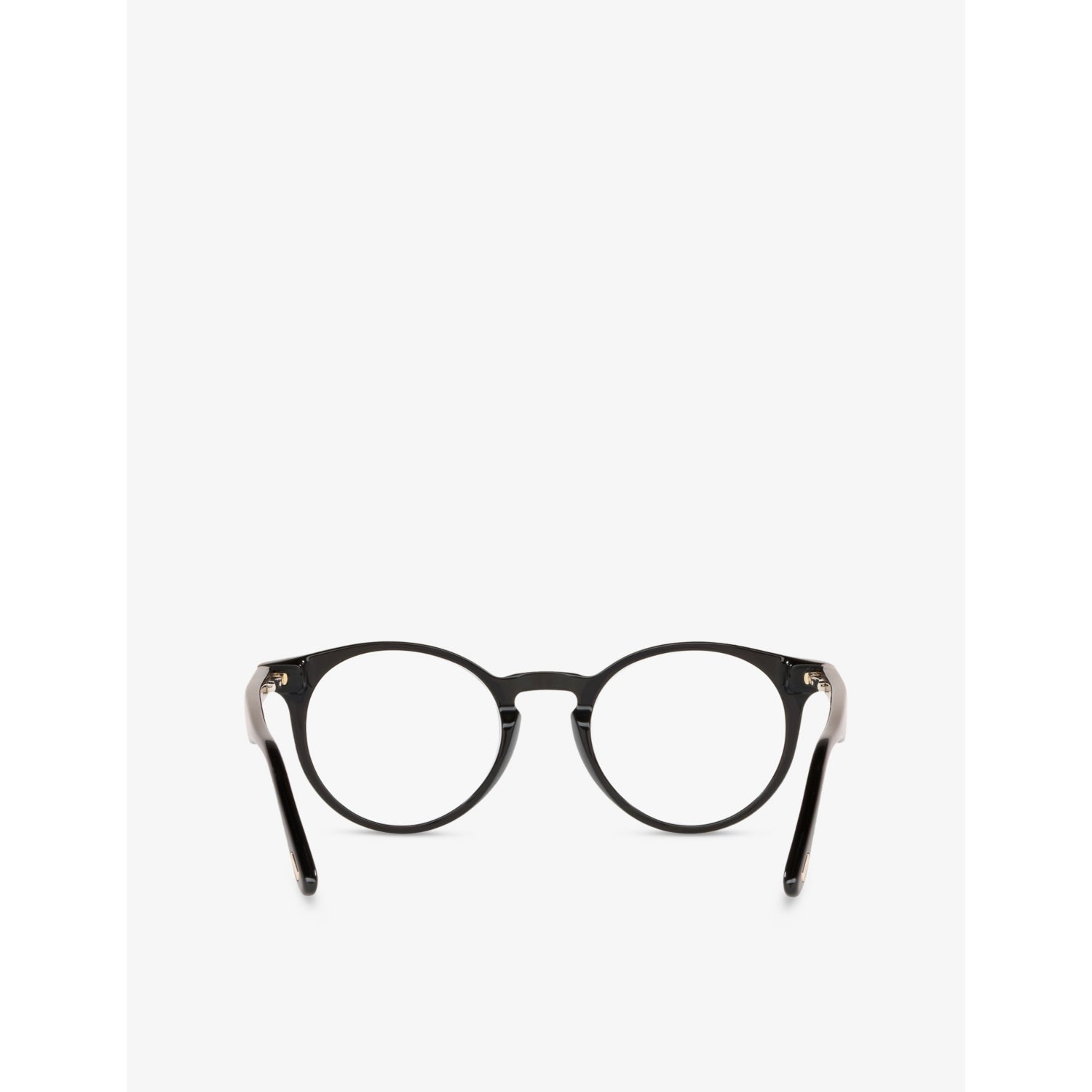 Tom Ford FT5557-B round acetate optical glasses with clear lenses (British brand)