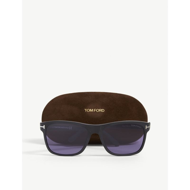 Tom Ford Giulio matte rectangle frame sunglasses 15cm - British product