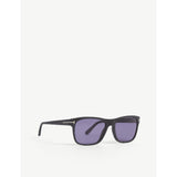 Tom Ford Giulio matte rectangle frame sunglasses 15cm - British product