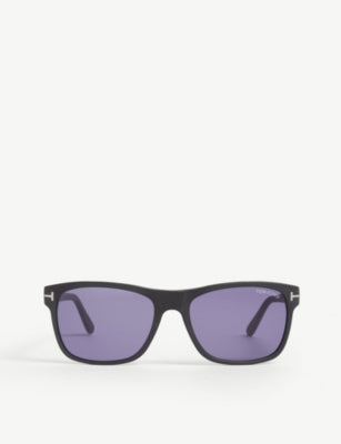 Tom Ford Giulio matte rectangle frame sunglasses 15cm - British product