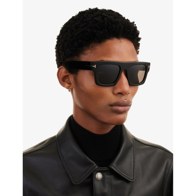 Tom Ford FT0711 Fausto square-frame acetate sunglasses, imported from the UK