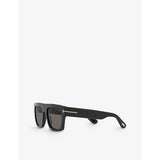 Tom Ford FT0711 Fausto square-frame acetate sunglasses, imported from the UK