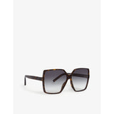 Saint Laurent Betty Havana square-frame sunglasses (British brand)