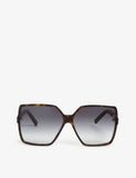 Saint Laurent Betty Havana square-frame sunglasses (British brand)